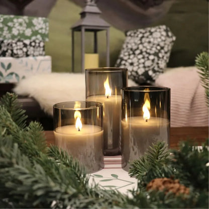 Velas LED Realistas sin Llama con Control Remoto (Pack x3)