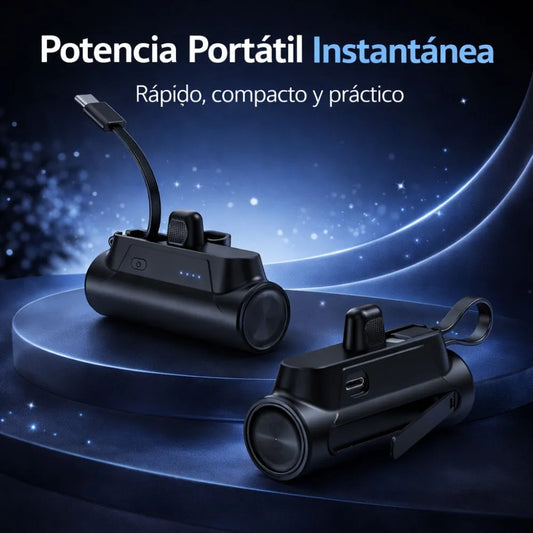 PowerBank C20 – Cargador Rápido Con Cable Integrado