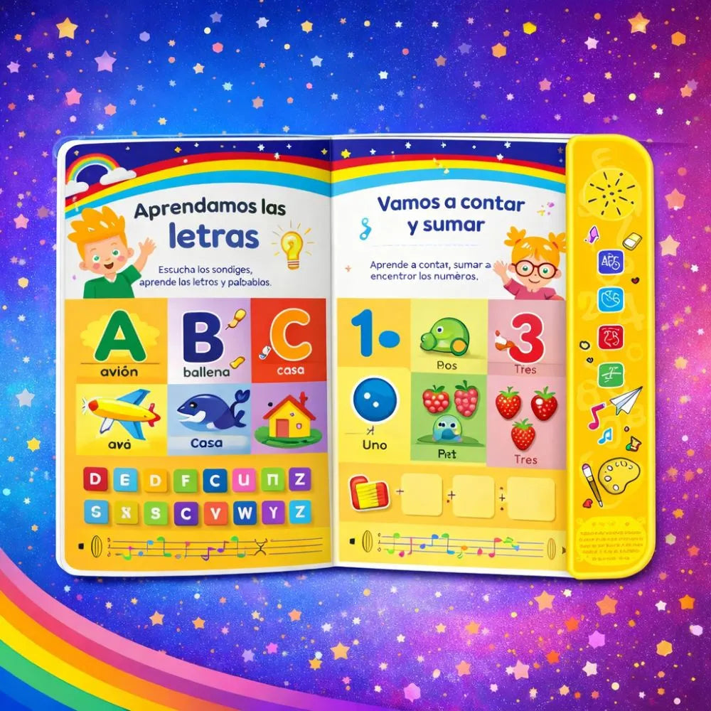 Libro Musical Infantil Interactivo: Aprende En Español Jugando
